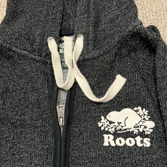 Roots black pepper original boyfriend zip up size xxs - Picture 2 of 3